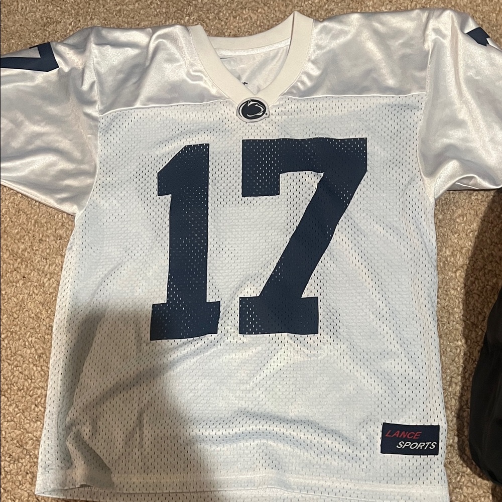 White and Blue Sports Jersey